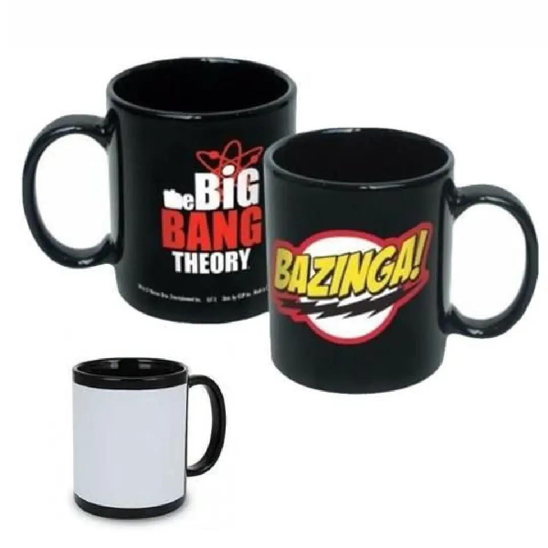 Caneca Tarja (Preta) personalizado CanecArte