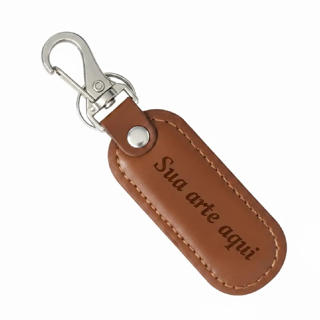 Chaveiro Couro Sintético personalizado CanecArte