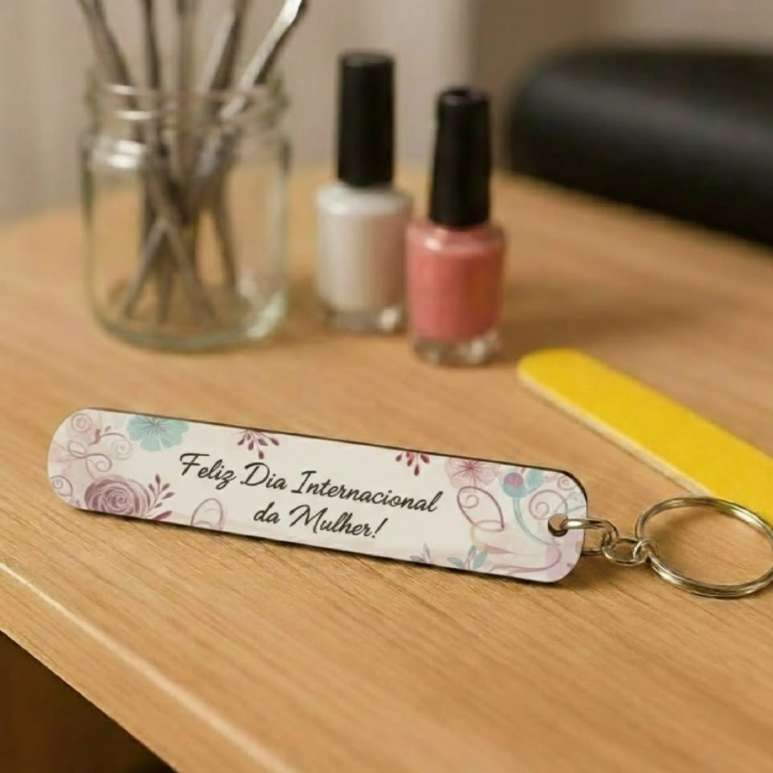 Kit Chaveiro Lixa (10un) personalizado CanecArte