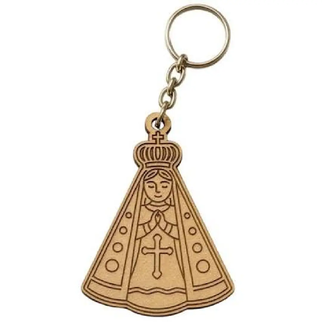 Chaveiro MDF Cru personalizado CanecArte