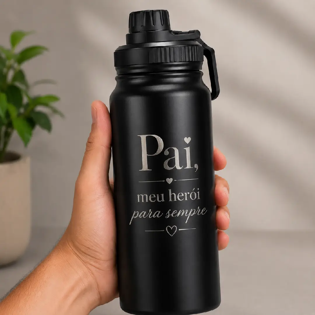 Garrafa Térmica 600ml personalizado CanecArte