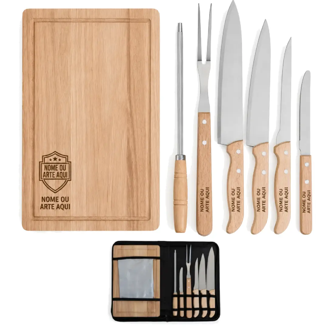 Kit Churrasco Premium personalizado CanecArte