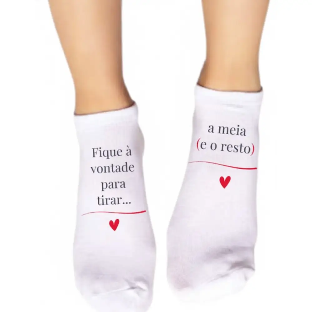 Meia Personalizada personalizado CanecArte