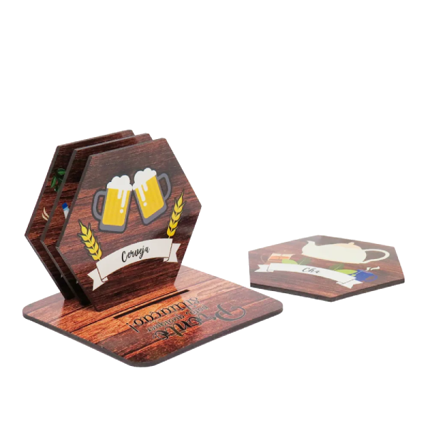 Kit Porta Copos MDF personalizado CanecArte
